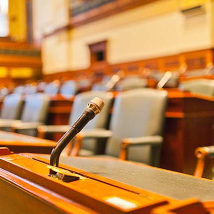 crestron government crestron equipment being used in a courtroom