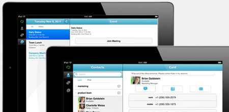 lync gallery on a tablet