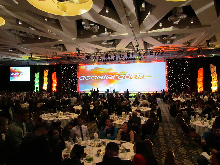 Banquet hall audio visual solutions