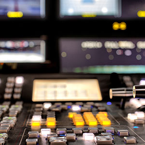 a close up of a sound board