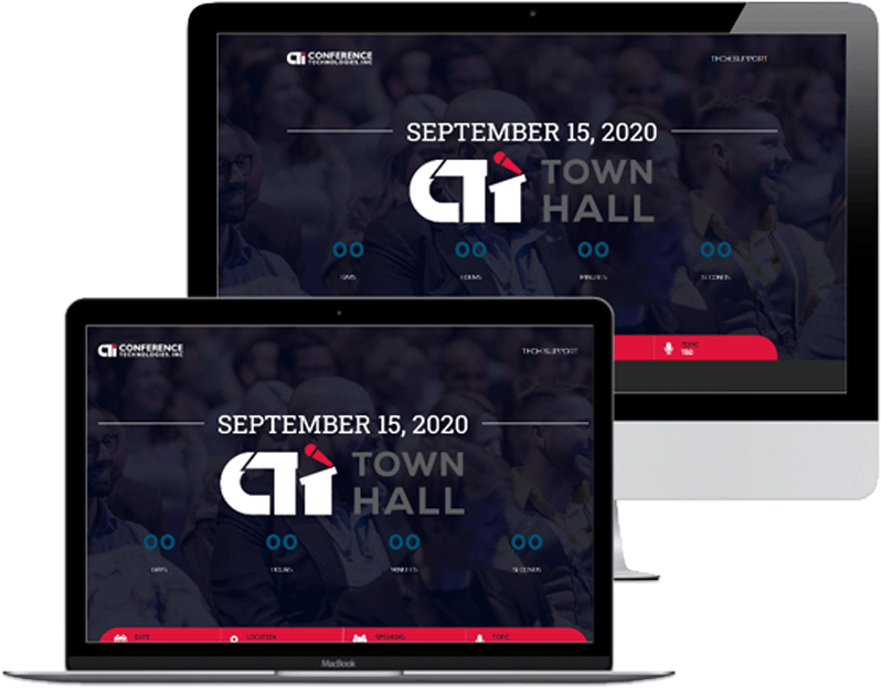 virtual conference on different digital devices