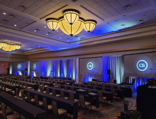 White drape and lighting highlights