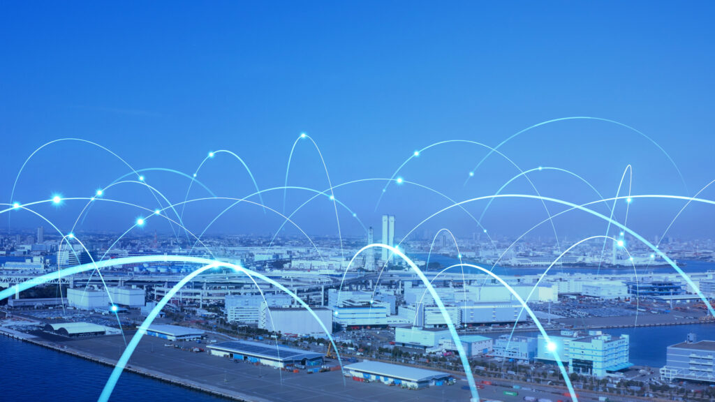 Industrial,Technology,Concept.,Communication,Network.,Industry,4.0.,Factory,Automation. supply chain